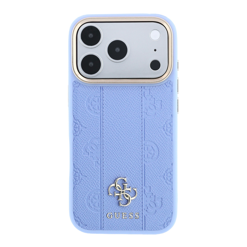 Guess Officially Licensed M-Safe Compatible Case for Apple iPhone 18 Pro – Peony 4G Stripe Design with Letter Logo - 27