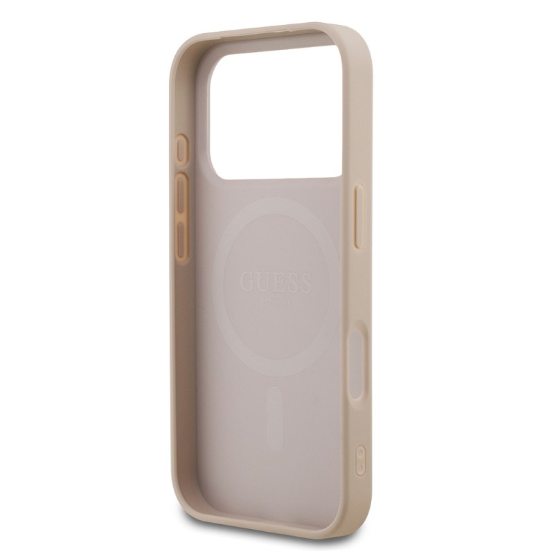 Guess Officially Licensed M-Safe Compatible Small 4G Classic Case for Apple iPhone 18 Pro - 15