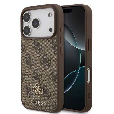 Guess Officially Licensed M-Safe Compatible Small 4G Classic Case for Apple iPhone 18 Pro - 17