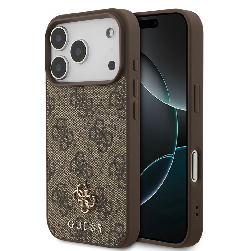Guess Officially Licensed M-Safe Compatible Small 4G Classic Case for Apple iPhone 18 Pro - 17