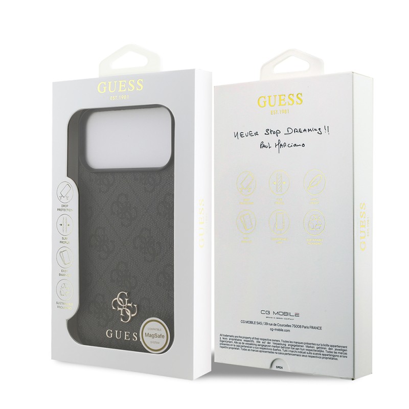 Guess Officially Licensed Small 4G Classic Case for Apple iPhone 18 Pro Max with MagSafe Charging Support - 8