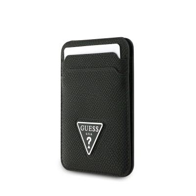 Guess Original Licensed 2 Chamber Triangle Logo Stand Magnetic Card Holder - 3