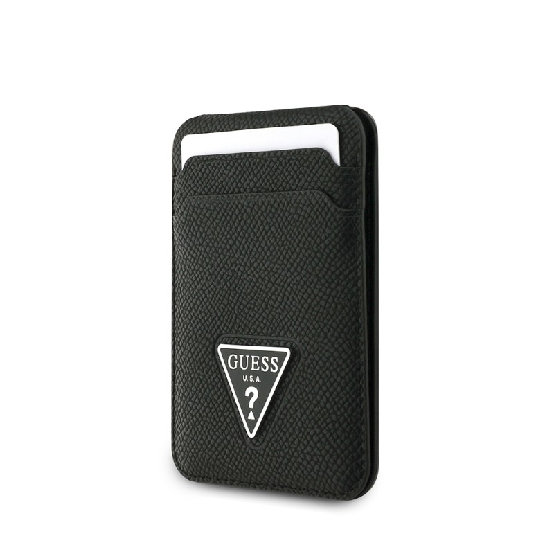 Guess Original Licensed 2 Chamber Triangle Logo Stand Magnetic Card Holder - 3