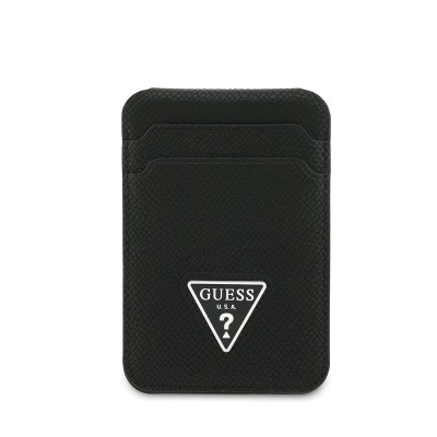 Guess Original Licensed 2 Chamber Triangle Logo Stand Magnetic Card Holder - 4