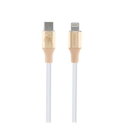 Guess Original Licensed 4G and Illuminated Cable Tip with Text Logo Fast Charging Featured Type-C To Lightning PD Cable 3A 1.5m - Guess