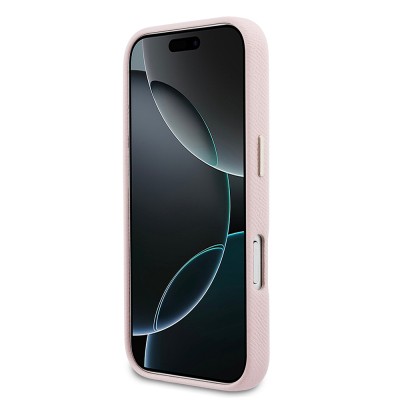 Guess Original Licensed 4G Case for Apple iPhone 17 Pro Max with Large Metal Camera Frame and PU Leather Resin Cover - 13