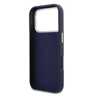 Guess Original Licensed 4G Case for Apple iPhone 17 Pro Max with Large Metal Camera Frame and PU Leather Resin Cover - 23