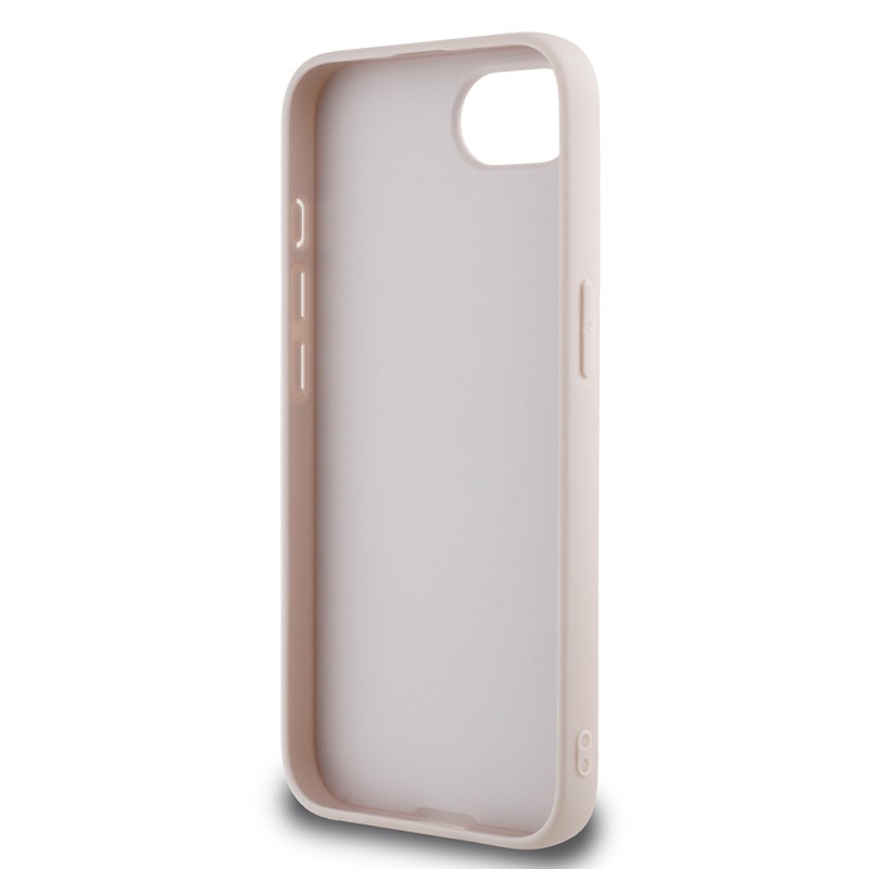 Guess Original Licensed 4G Case for Apple iPhone 17E with Large Metal Logo and Glitter Cover - 8