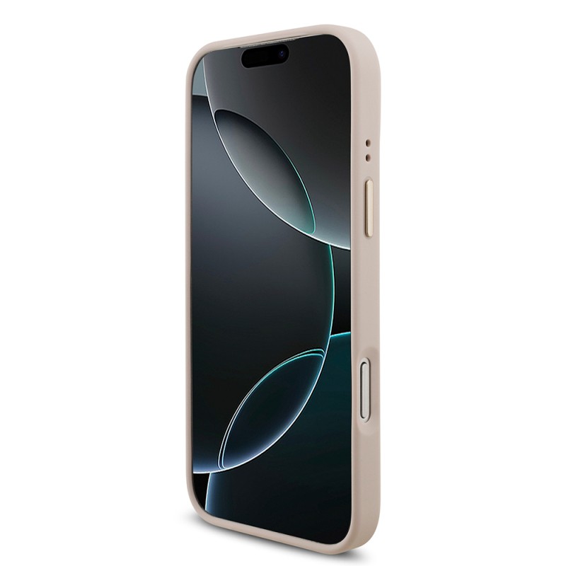 Guess Original Licensed 4G Case for Apple iPhone 18 Pro Max with Large Metal Logo and Thick Strap - 7