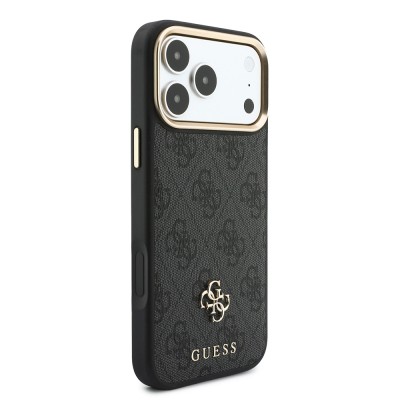 Guess Original Licensed 4G Case with Logo and Text for Apple iPhone 18 Pro Max + Card Holder + Lanyard 3-in-1 Accessory Set - 8
