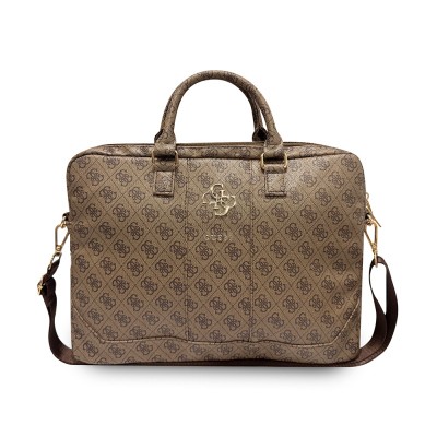 Guess Original Licensed 4G Patterned Large 4G Logo Shoulder Strap 15 inch Laptop Bag - 13