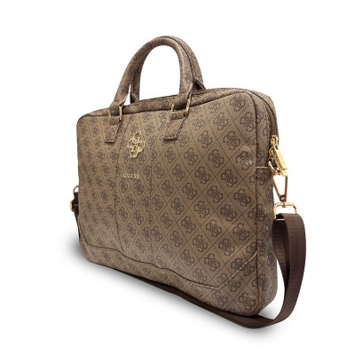Guess Original Licensed 4G Patterned Large 4G Logo Shoulder Strap 15 inch Laptop Bag - 14