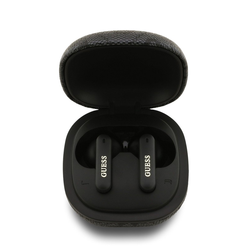 Guess Original Licensed 4G Patterned Metal Logo In-Ear TWS Earbuds and Over-Ear Earbuds 2-in-1 Set - 12