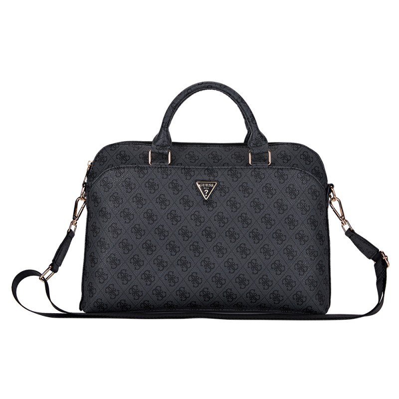 Guess Original Licensed 4G Patterned Triangle Logo Shoulder Strap 15 inch Laptop Bag - 3