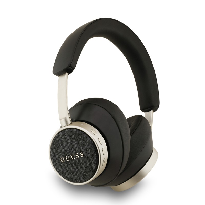 Guess Original Licensed Adjustable 4G Patterned Metal Classic Logo Over-Ear Bluetooth Headphones - 2