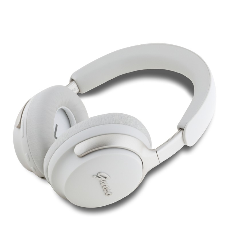 Guess Original Licensed ANC/ENC Featured Metal Text Logo Script Series On-Ear Bluetooth Headset v5.4 - 4