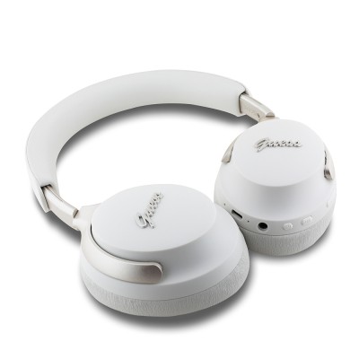 Guess Original Licensed ANC/ENC Featured Metal Text Logo Script Series On-Ear Bluetooth Headset v5.4 - 6