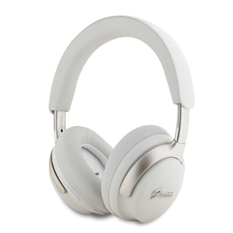 Guess Original Licensed ANC/ENC Featured Metal Text Logo Script Series On-Ear Bluetooth Headset v5.4 - 2