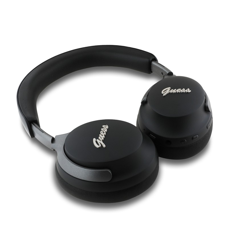 Guess Original Licensed ANC/ENC Featured Metal Text Logo Script Series On-Ear Bluetooth Headset v5.4 - 9