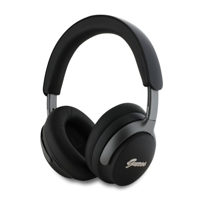 Guess Original Licensed ANC/ENC Featured Metal Text Logo Script Series On-Ear Bluetooth Headset v5.4 - 3