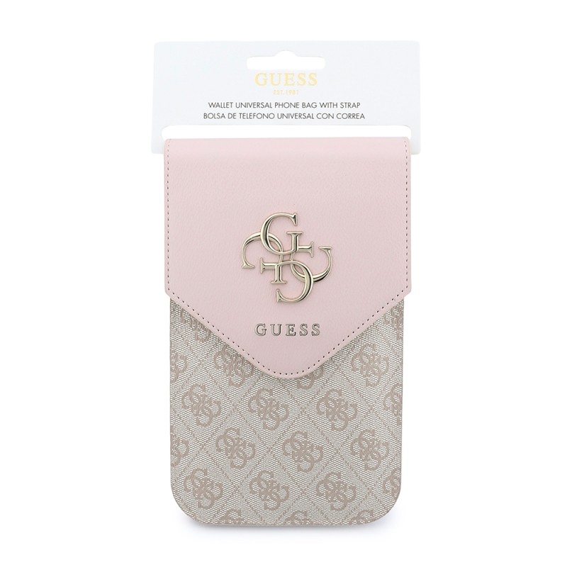 Guess Original Licensed Crossbody Bag V Flap 4G Pattern Large Logo Card Holder - 6