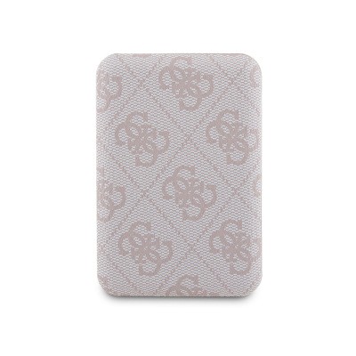 Guess Original Licensed Digital LED Indicator PU Leather 4G Patterned Metal Text Logo Powerbank 5000mAh 15W - 14