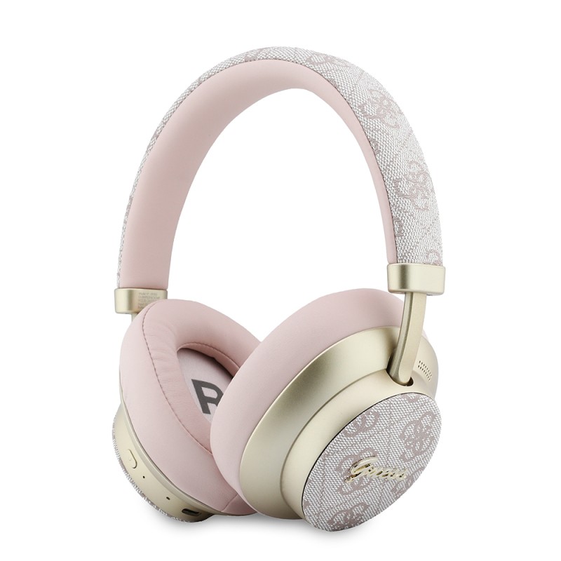 Guess Original Licensed ENC PU 4G Patterned Metal Logo Over-Ear Bluetooth Headphones v5.4 - 1