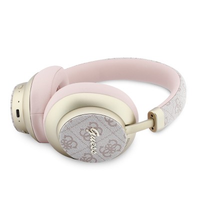 Guess Original Licensed ENC PU 4G Patterned Metal Logo Over-Ear Bluetooth Headphones v5.4 - 4