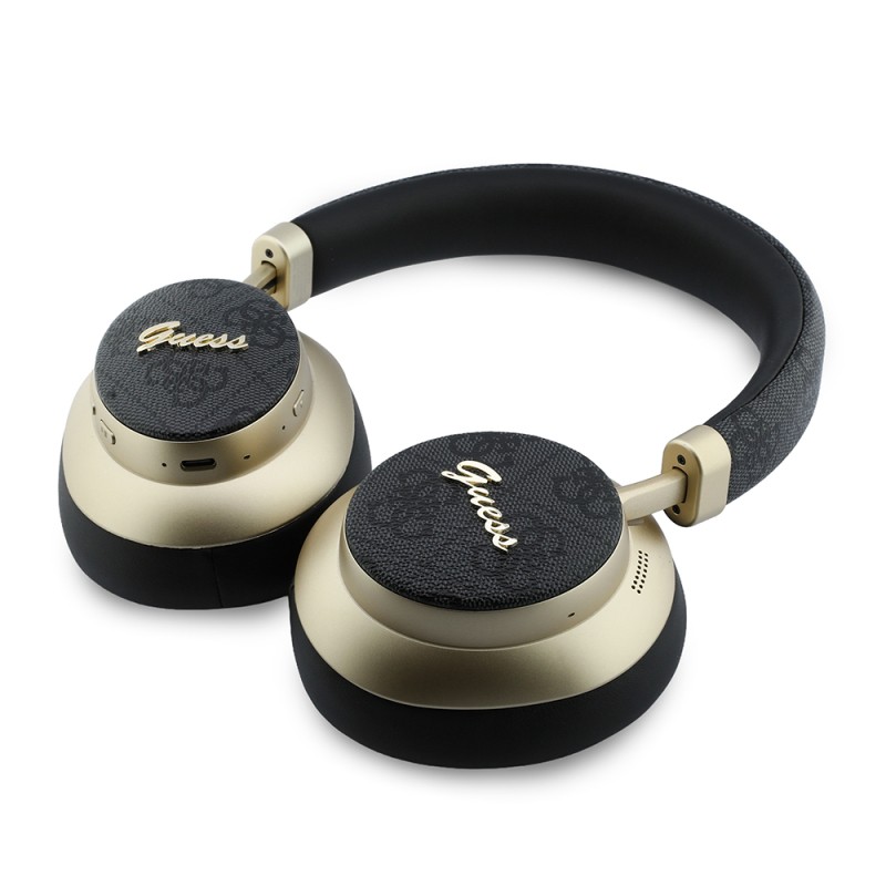 Guess Original Licensed ENC PU 4G Patterned Metal Logo Over-Ear Bluetooth Headphones v5.4 - 11