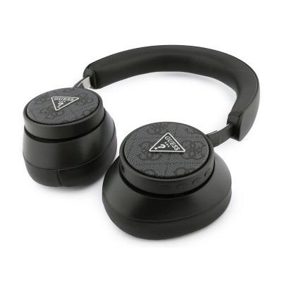 Guess Original Licensed ENC PU 4G Patterned Triangle Logo Over-Ear Bluetooth Headphones - 5