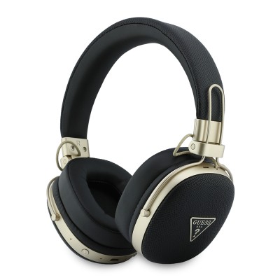 Guess Original Licensed ENC Technology Over-Ear Bluetooth Headset v5.4 with PU Triangle Metal Logo - 1
