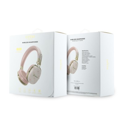 Guess Original Licensed ENC Technology PU 4G Patterned Metal Logo Over-Ear Bluetooth Headphones v5.4 - 11