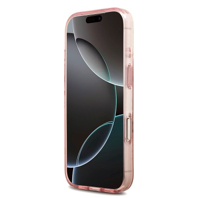 Guess Original Licensed M-safe Case for Apple iPhone 18 Pro Max with Charging Feature, IML Peony and 4G Design, Classic Logo Cover. - 14