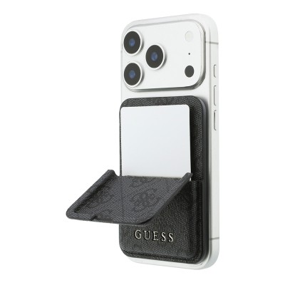 Guess Original Licensed Magnetic Stand 4G Pop-up Pattern Letter Logo PU Card Holder - 5