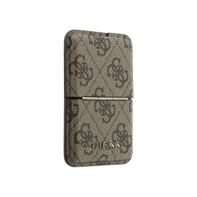 Guess Original Licensed Magnetic Stand 4G Pop-up Pattern Letter Logo PU Card Holder - 12