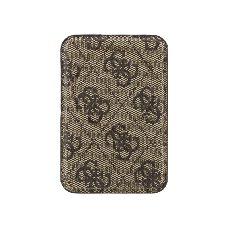 Guess Original Licensed Magnetic Stand 4G Pop-up Pattern Letter Logo PU Card Holder - 14