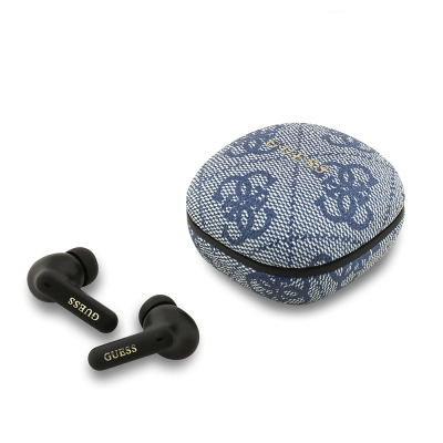 Guess Original Licensed PU 4G Patterned Classic Metal Lettering Logo TWS In-Ear Bluetooth Headphones - Guess