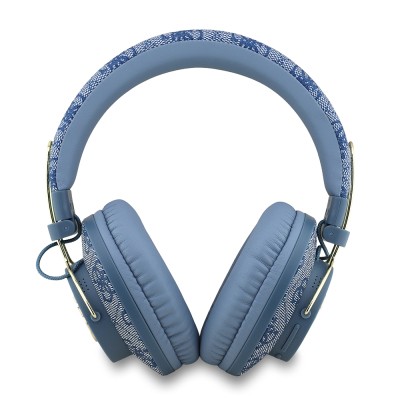 Guess Original Licensed PU 4G Patterned Over-Ear Bluetooth Headset with Large Metal Logo - 13