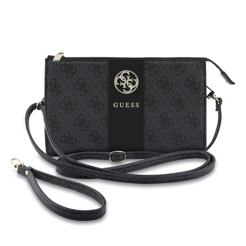 Guess Original Licensed Shoulder Strap 4G Pattern and Metal Logo Handbag - 2