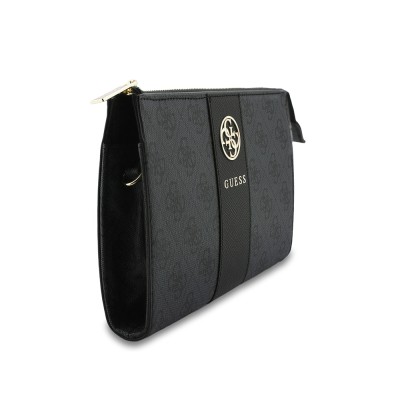 Guess Original Licensed Shoulder Strap 4G Pattern and Metal Logo Handbag - 5