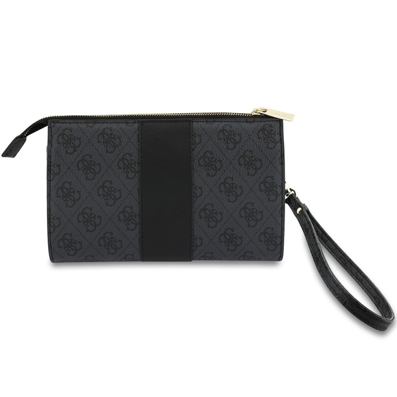Guess Original Licensed Shoulder Strap 4G Pattern and Metal Logo Handbag - 6