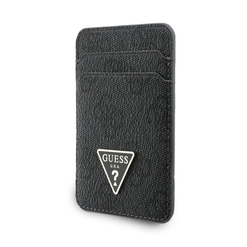 Guess Orjinal Lisanslı 2in1 Bilek Askı İpli 4G Desenli Metal Üçgen Logolu Magnetik Kartlık - 10