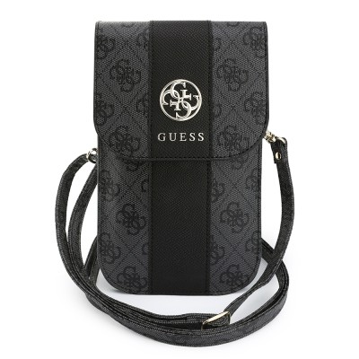 Guess Orjinal Lisanslı 4G Desenli Büyük Logolu Kartlıklı Askılı Mıknatıs Kapaklı Çanta - 2