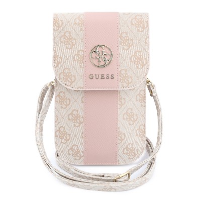 Guess Orjinal Lisanslı 4G Desenli Büyük Logolu Kartlıklı Askılı Mıknatıs Kapaklı Çanta - 3