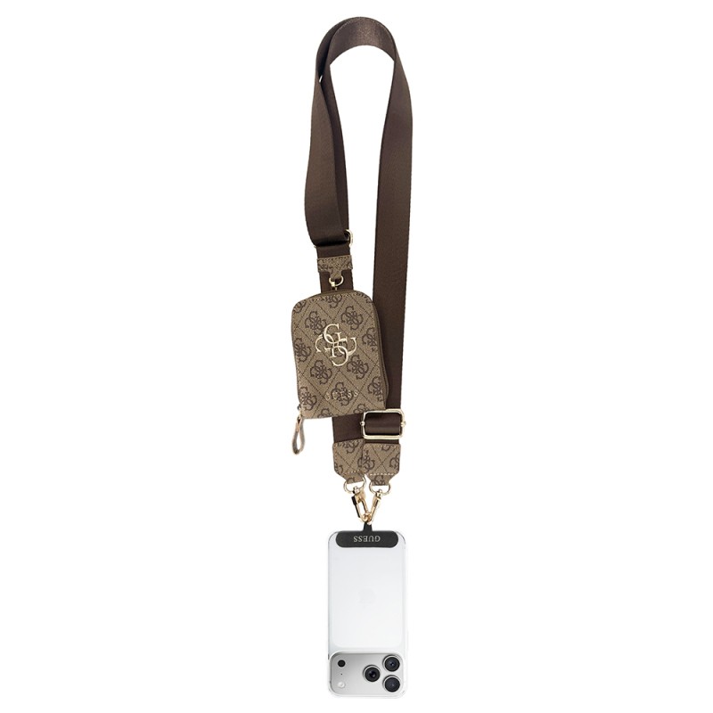 Guess Orjinal Lisanslı 4G Desenli Büyük Metal Logolu Omuz Askılı Purse El Çantası - 1