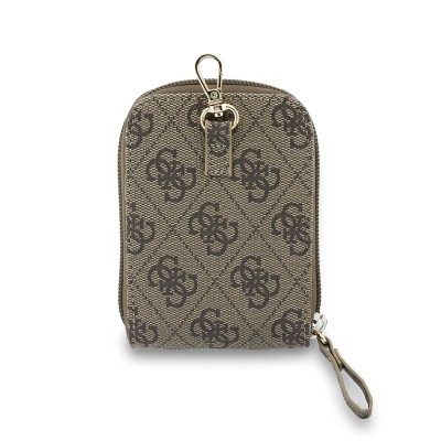 Guess Orjinal Lisanslı 4G Desenli Büyük Metal Logolu Omuz Askılı Purse El Çantası - 3