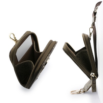 Guess Orjinal Lisanslı 4G Desenli Büyük Metal Logolu Omuz Askılı Purse El Çantası - 4