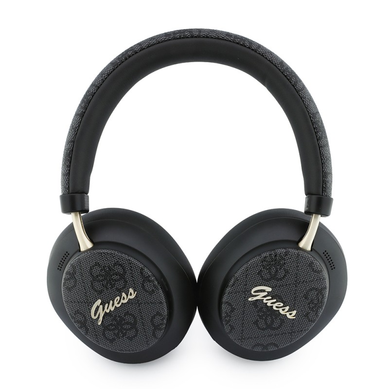 Guess Orjinal Lisanslı 4G Desenli Metal Yazı Logolu Kulak içi TWS Kulaklık ve Kulak Üstü Kulaklık 2in1 Set - 4