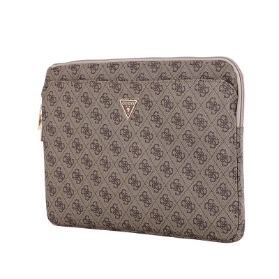 Guess Orjinal Lisanslı 4G Desenli Üçgen Logolu 14 inç Laptop Çantası - 3