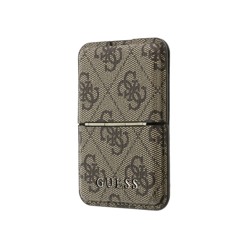 Guess Orjinal Lisanslı 4G Desenli Yazı Logolu Pop-up Magnetik Standlı PU Kartlık - 9